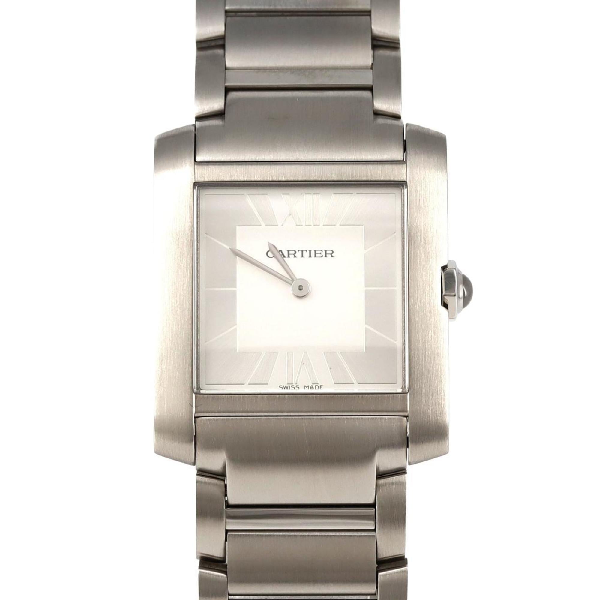 Cartier Tank Francaise MM JAPAN LIMITED WSTA0086 SS Wristwatch Quartz