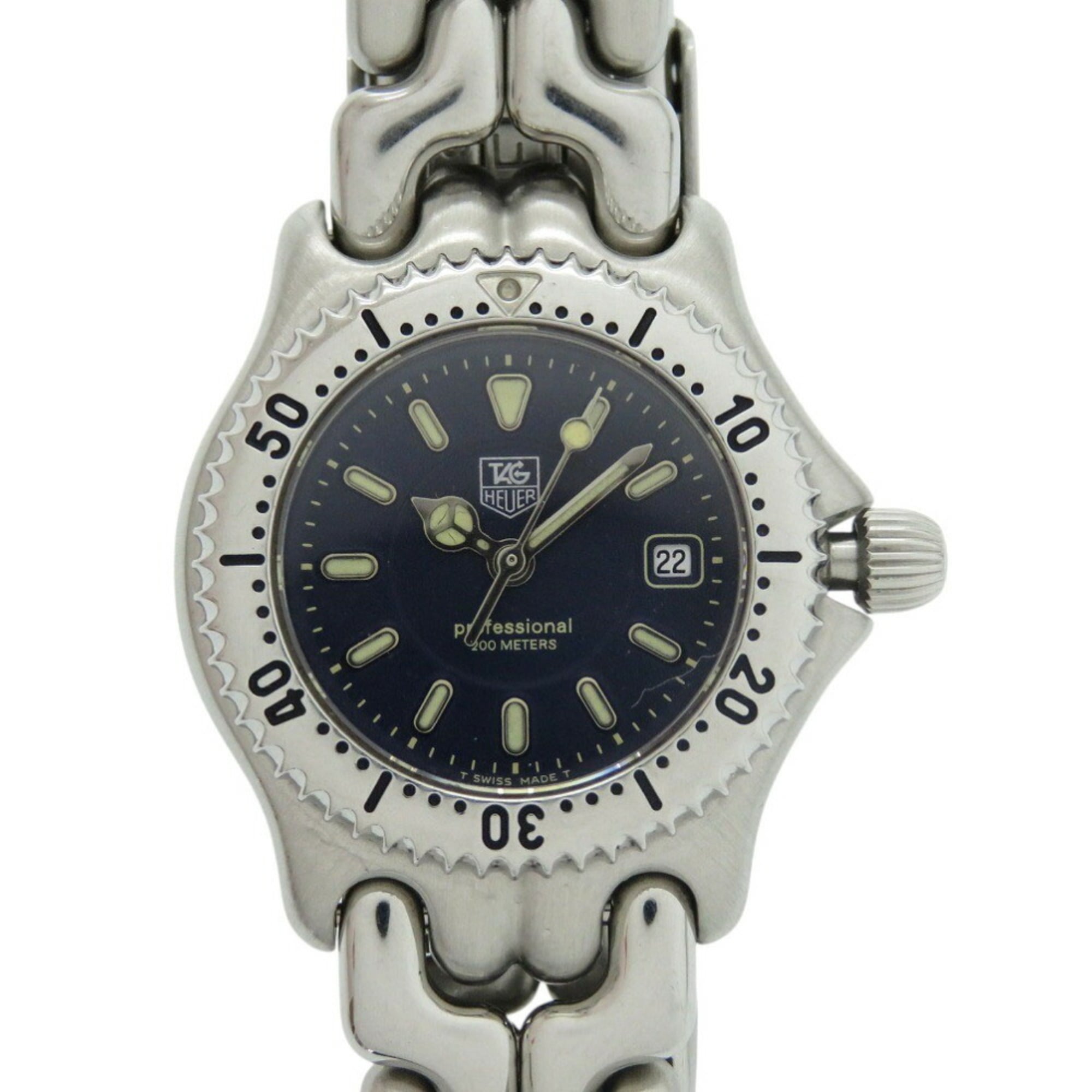 TAG Heuer Cell WG1317-2 SS Navy Silver Quartz Watch 1495TAG HEUER