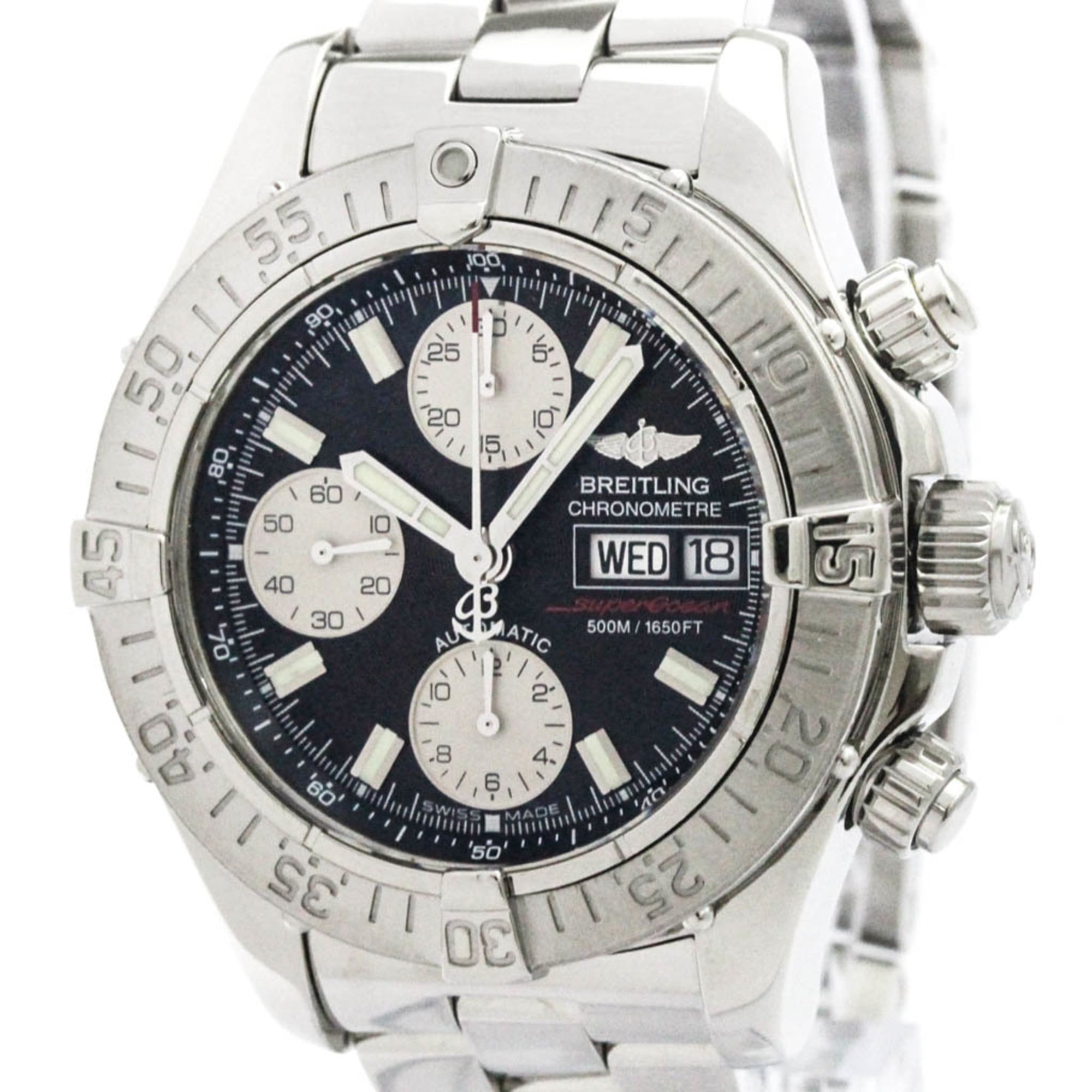 BREITLING Chrono Super Ocean LTD Edition in Japan Watch A13340 Polished
