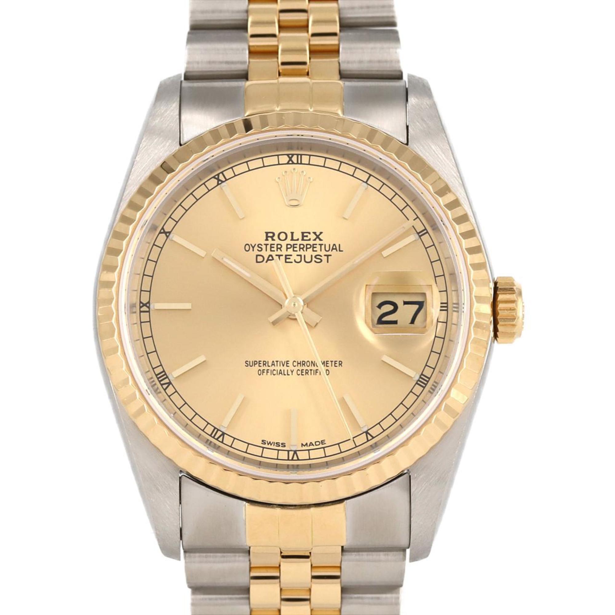 Rolex Datejust 16233 SSxYG Automatic Watch L Series