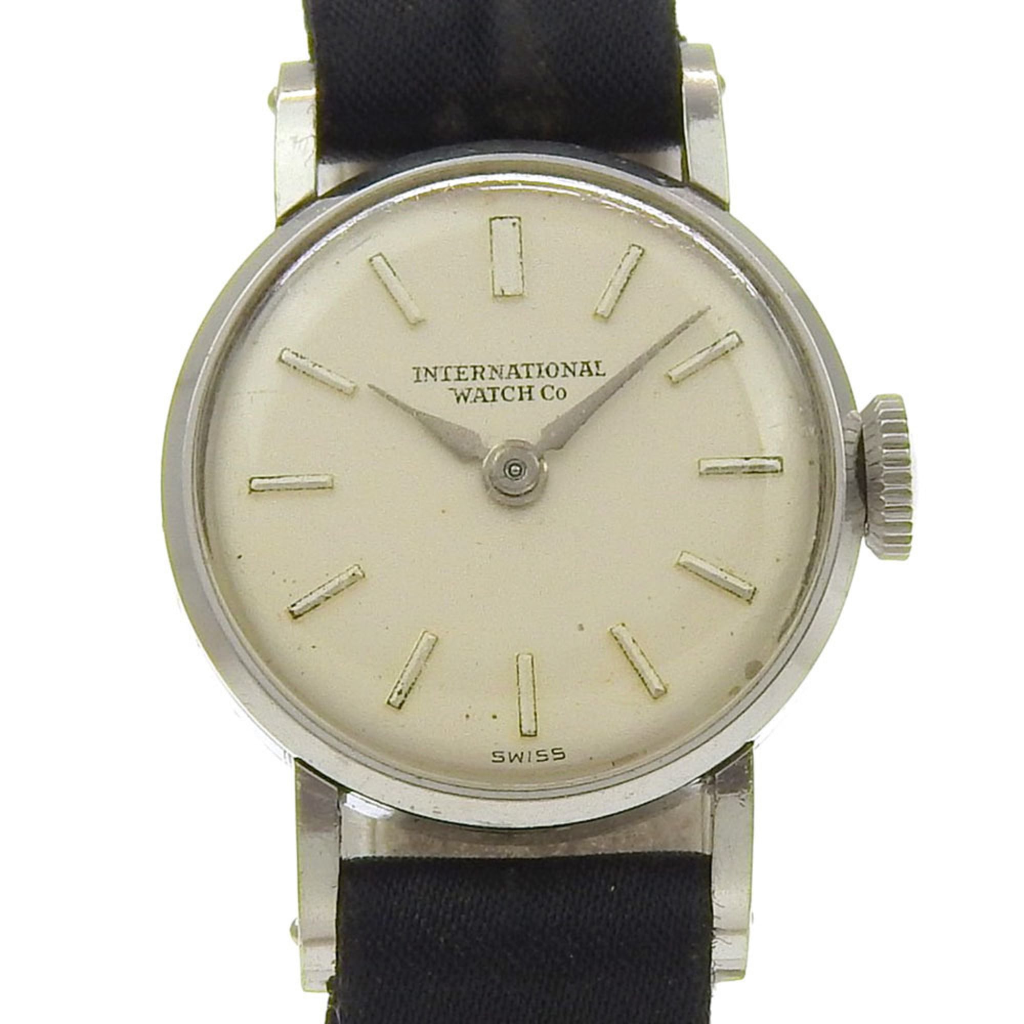 International Watch Company (IWC) women\'s watch, stainless steel, hand-wound, analog display, silve