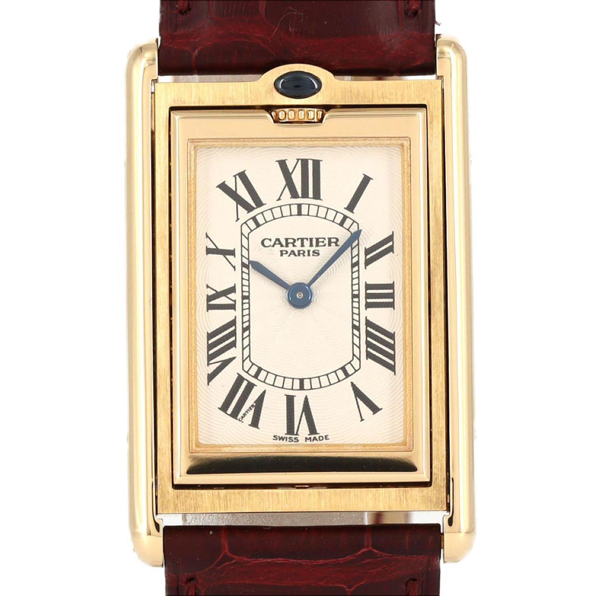 Cartier Tank Basculante YG LIMITED W1526251 Wristwatch Manual Winding