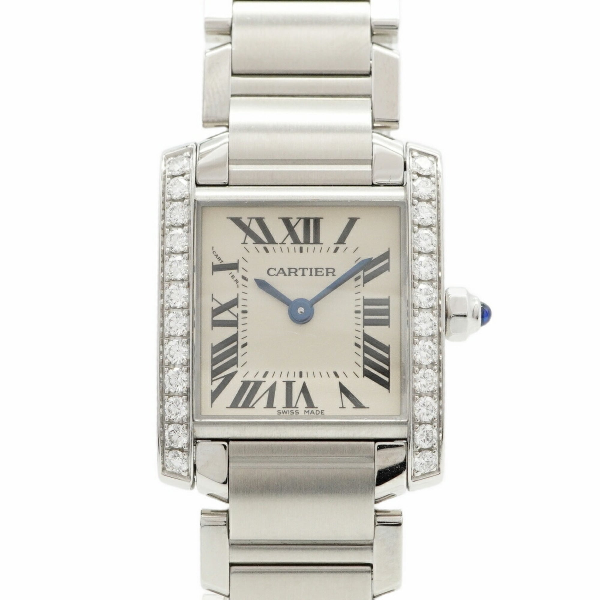 Cartier Tank Franaise SM W4TA0008 Ivory Dial Women\'s Watch