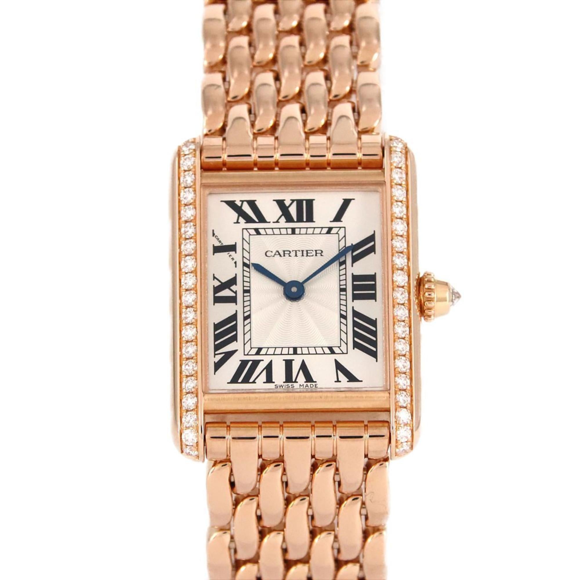 Cartier Tank Louis SM PG D WJTA0020 PG/RG Wristwatch, manual winding
