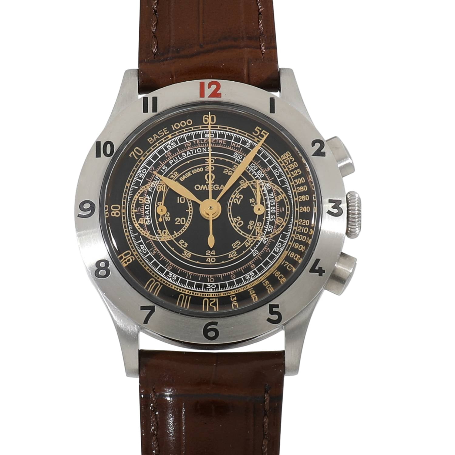 2005 [USED] OMEGA No.3 5702.50.02 BLACK Watch Ref: 5702.50.02