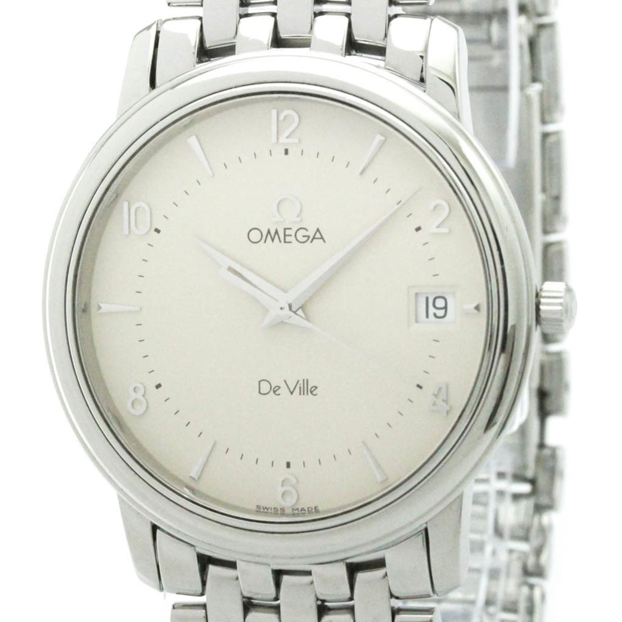 OMEGA De Ville Prestige Steel Quartz Mens Watch 4510.30 Polished