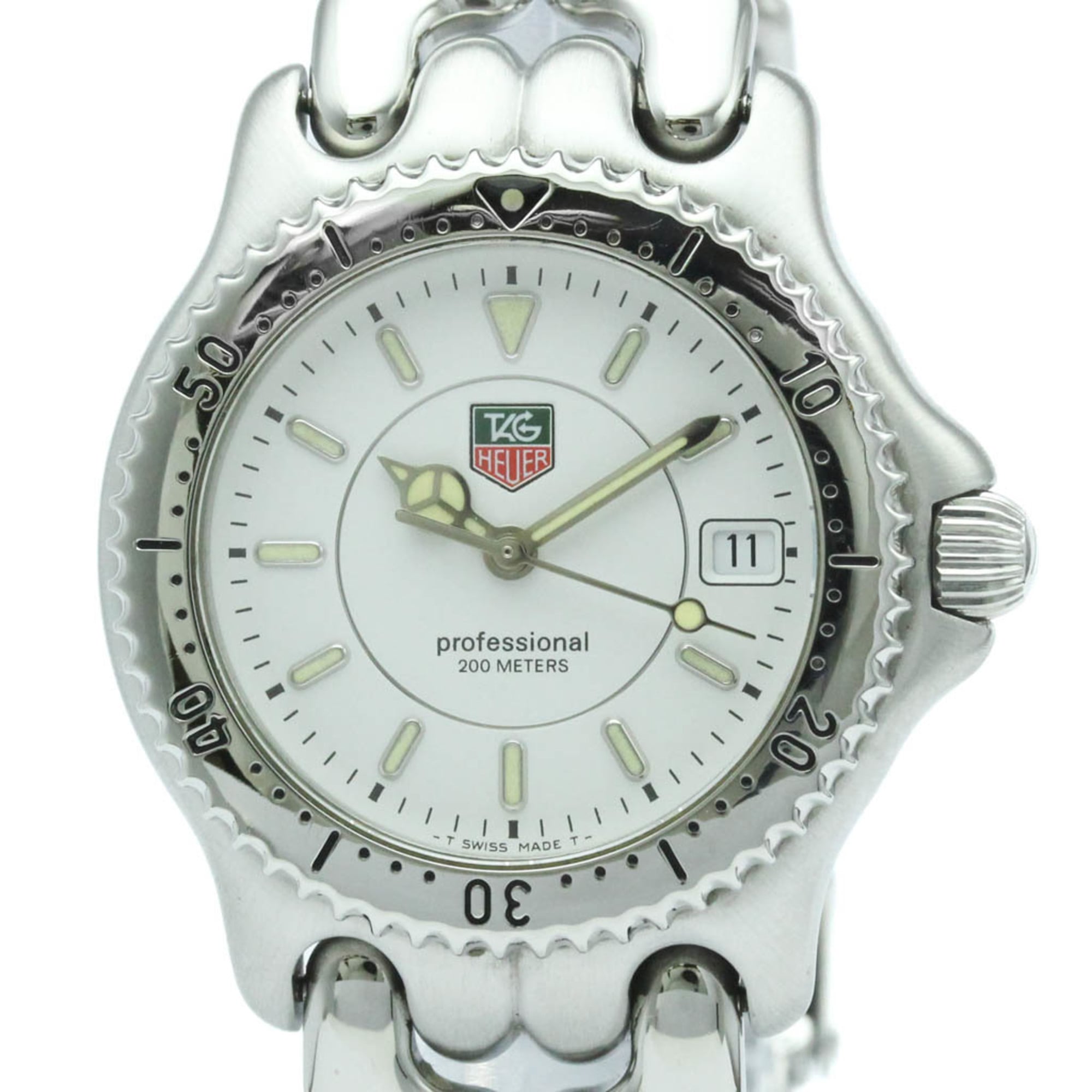 TAG HEUER Sel Professional 200M Steel Mid Size Watch WG1212 Polished