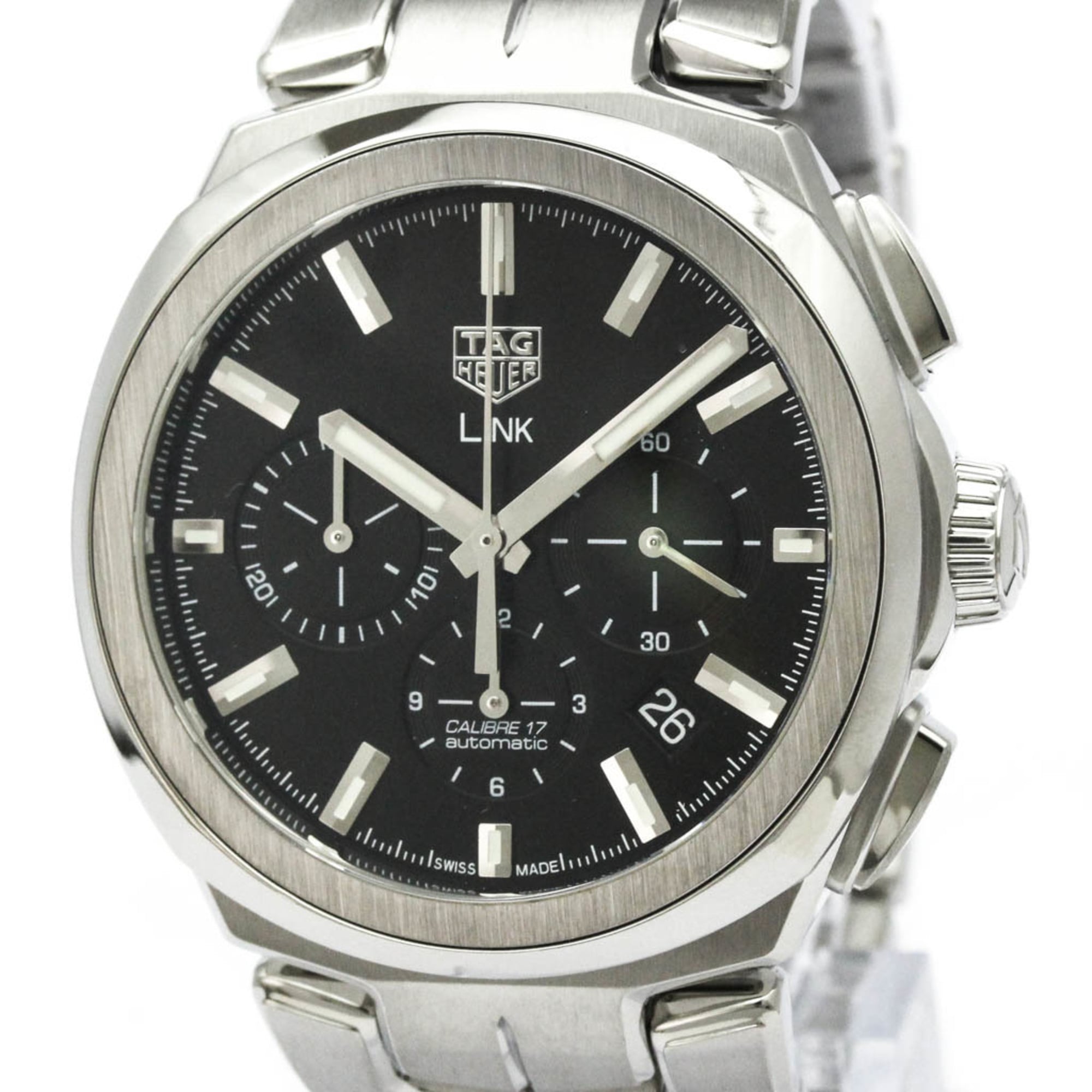 TAG HEUER Link Calibre 17 Chronograph Automatic Watch CBC2110 Polished