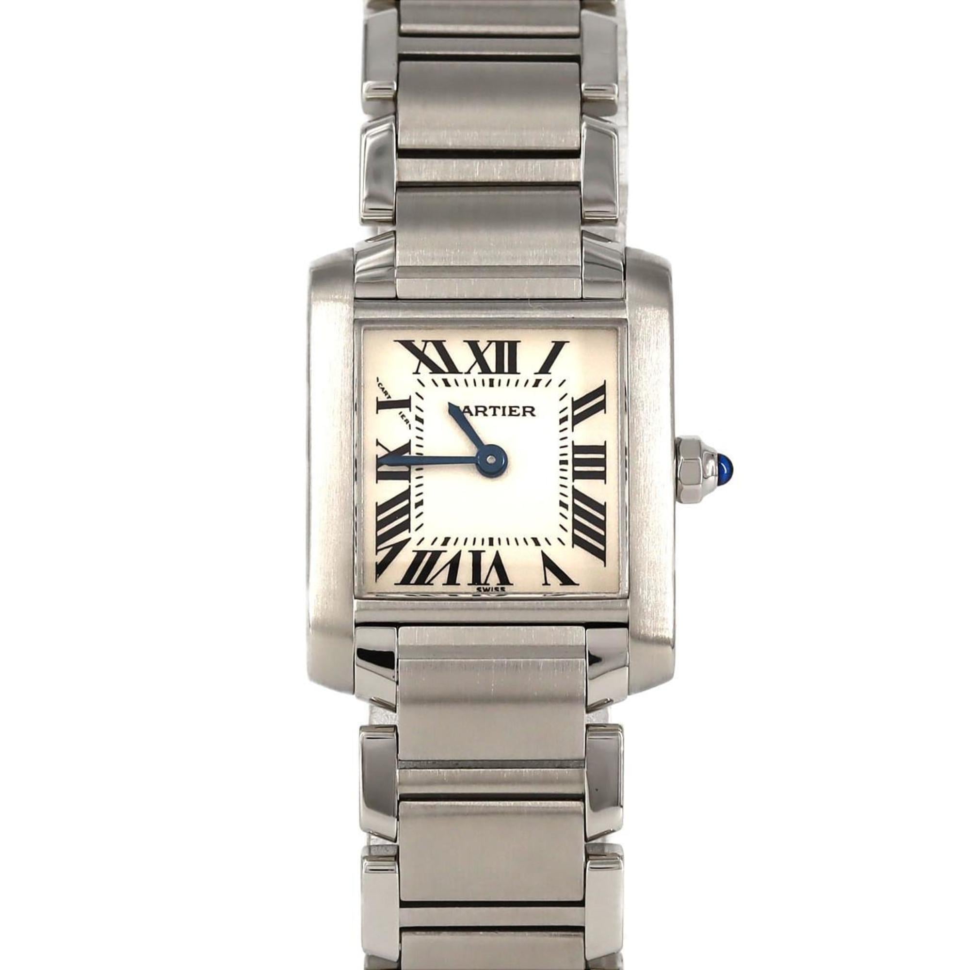 Cartier Tank Francaise SM W51008Q3 SS Wristwatch Quartz