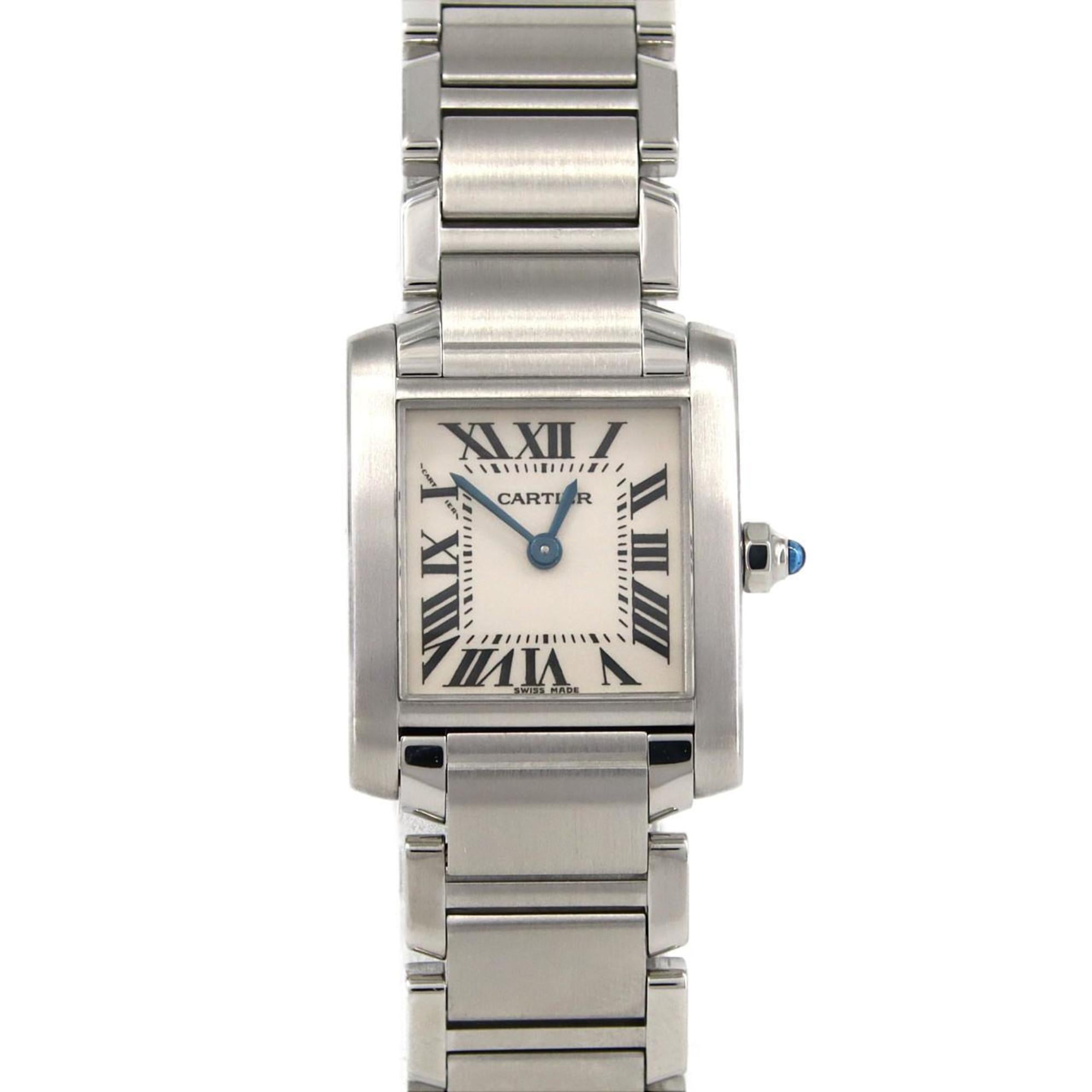 Cartier Tank Francaise SM W51008Q3 SS Wristwatch Quartz