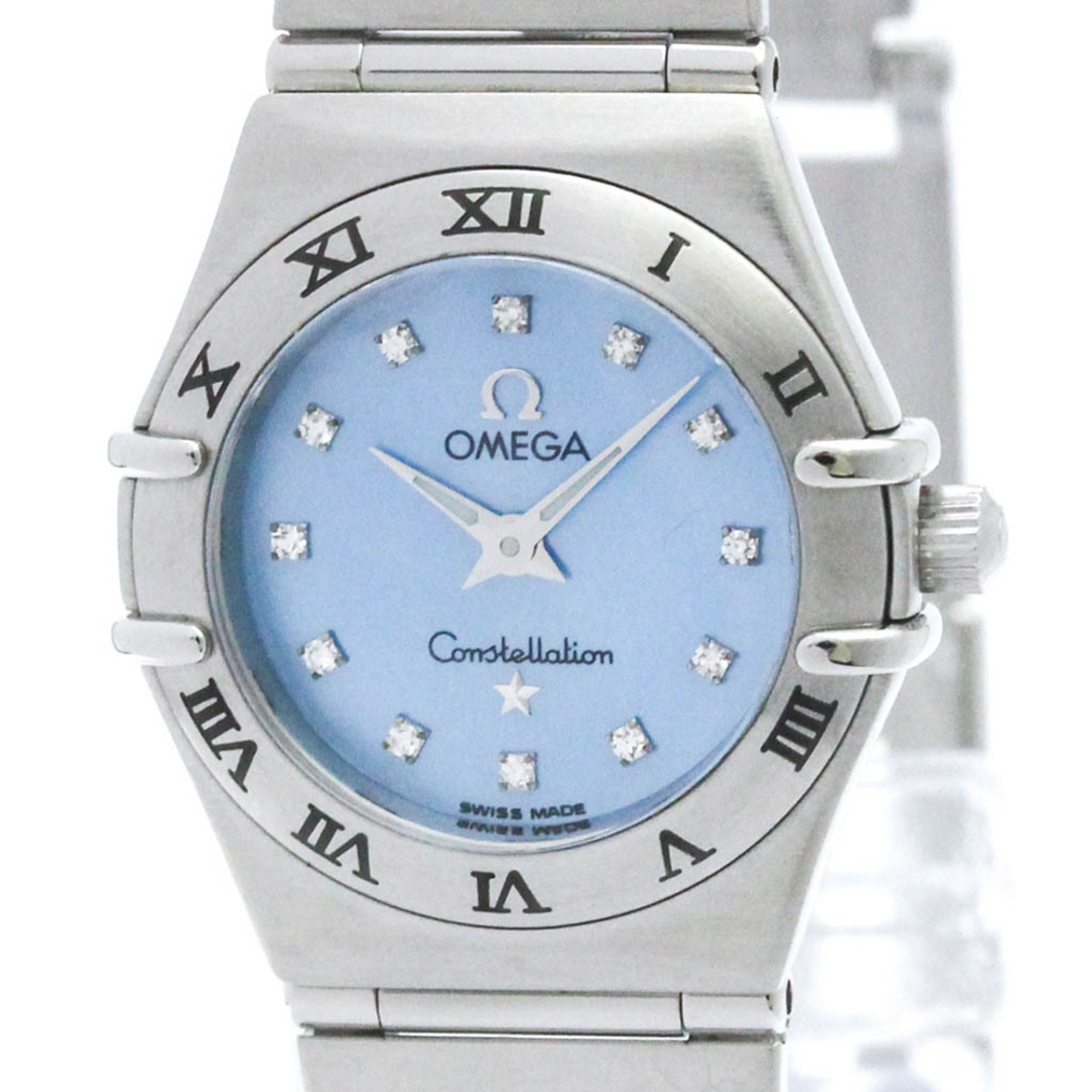OMEGA Constellation Diamond MOP Quartz Ladies Watch 1562.85 Polished