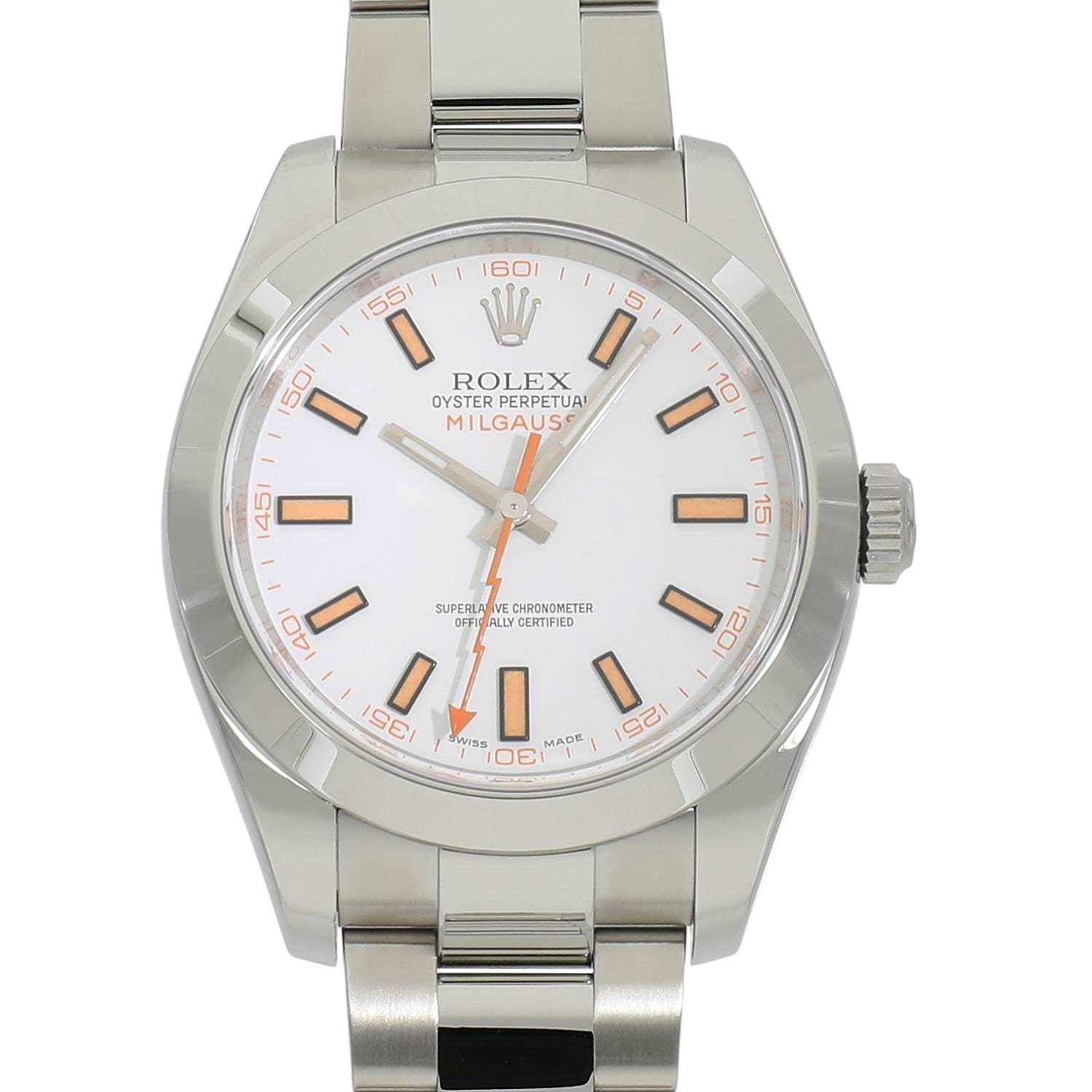 2017 [USED] ROLEX MILGAUSS 116400 WHITE Watch Ref: 116400