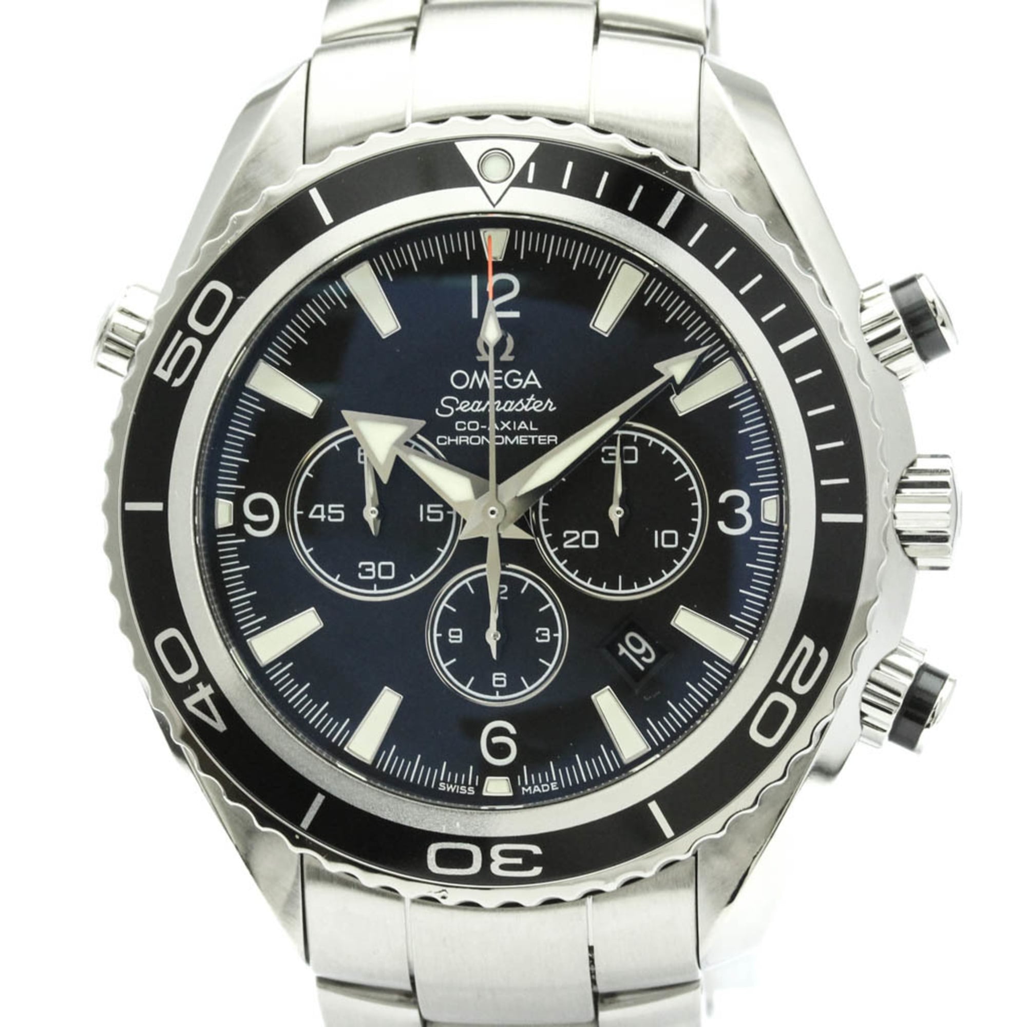 OMEGA Seamaster Planet Ocean 600M Chronograph Watch 2210.50 Polished