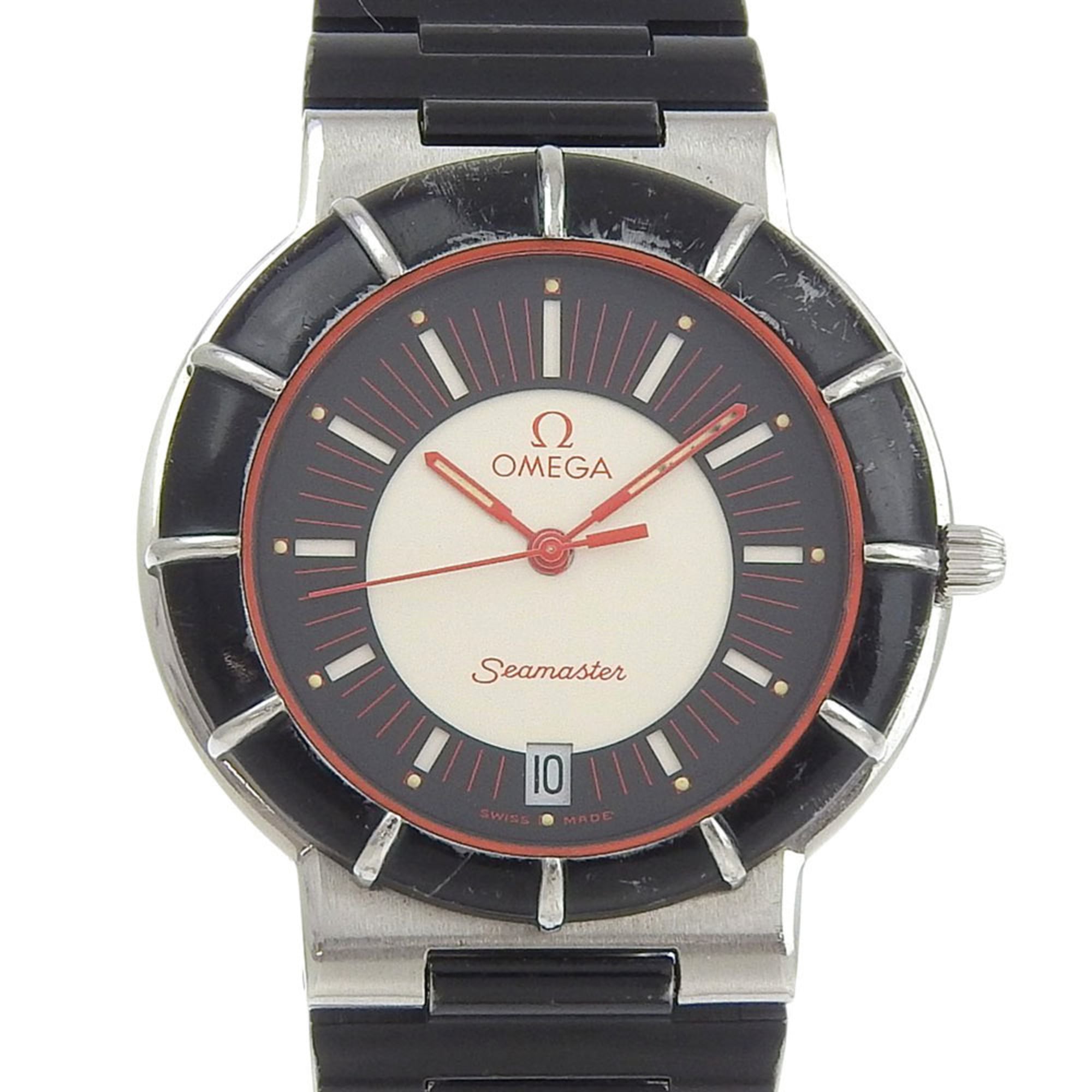 OMEGA Seamaster Dynamic Stainless Steel Watch with Quartz Movement, Analog Display, Multicolor Dial,