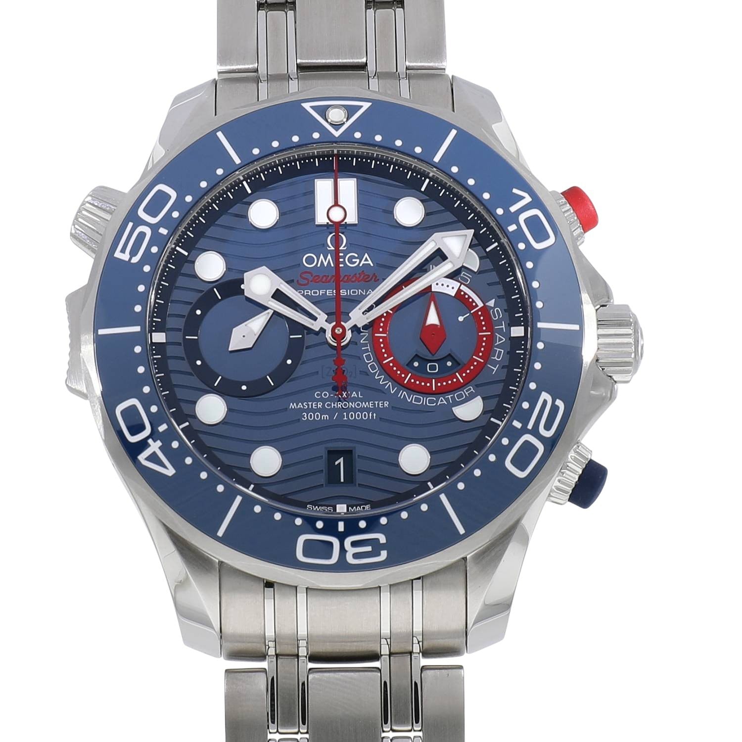 [NEW] OMEGA SEAMASTER DIVER 300M CO-AXIAL MASTER CHRONOMETER CHRONOGRAPH 36TH AMERICA 210.30.44.51.0