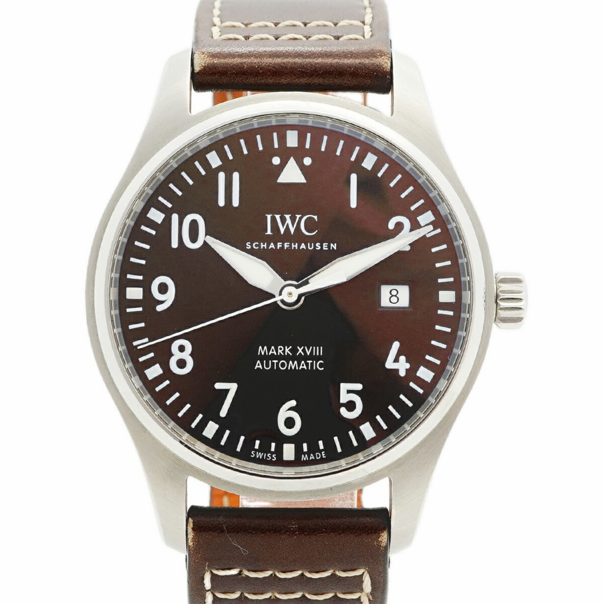 IWC Schaffhausen Pilot IW327003 Brown Dial Men\'s Watch