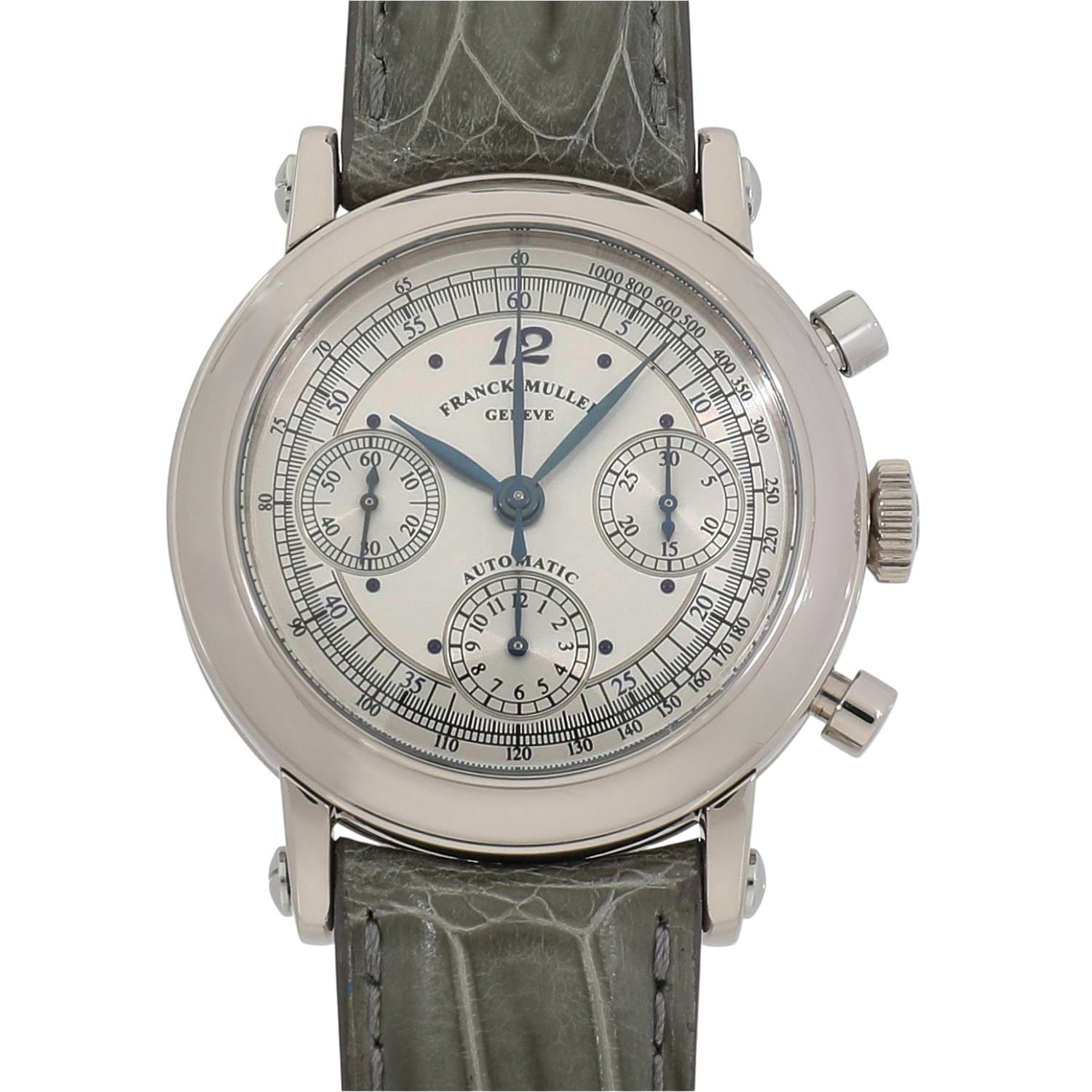 [USED] FRANCK MULLER ROUND CHRONOGRAPH AUTOMATIC 7000 SILVER Watch Ref: 7000