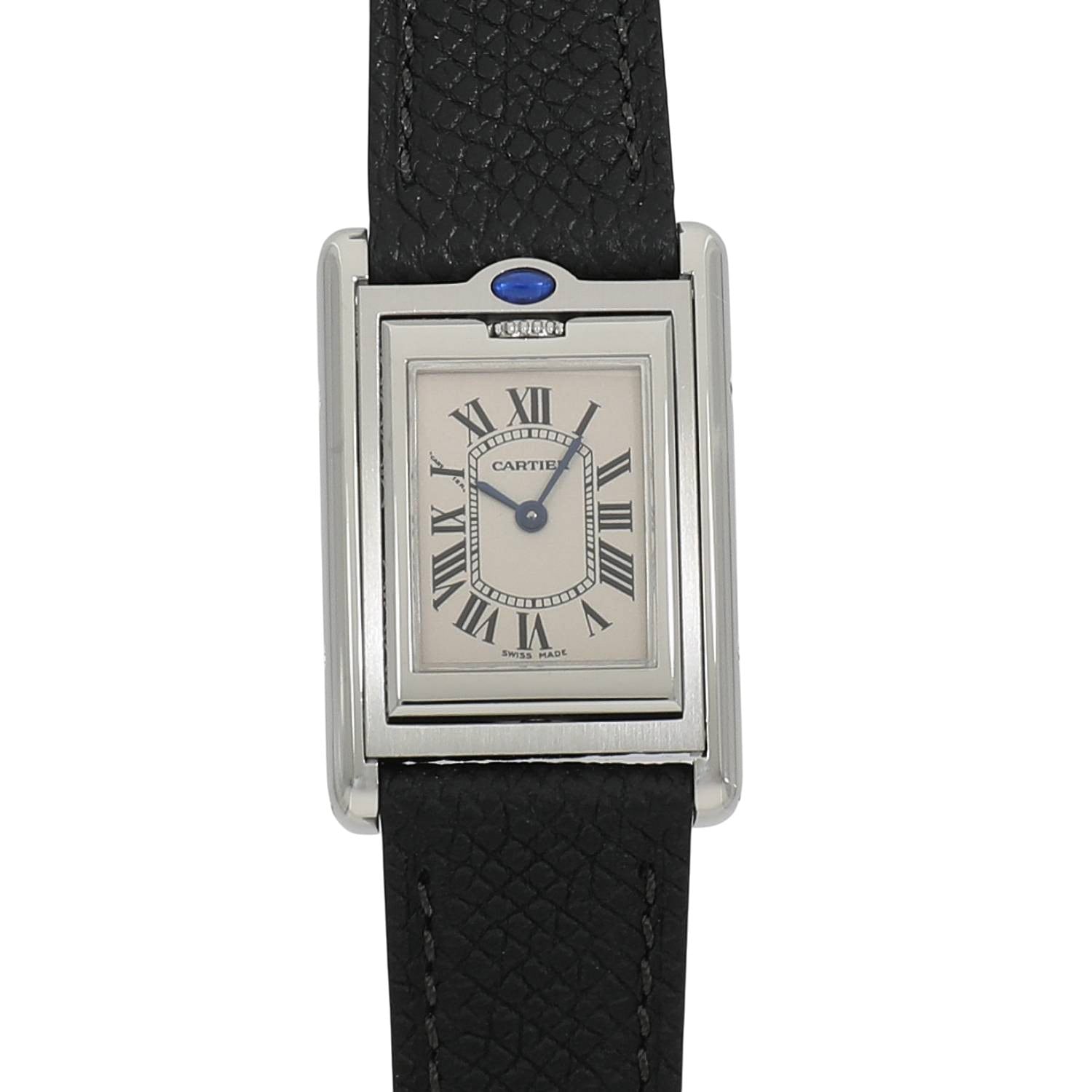 [USED] CARTIER SM TANK BASCULANTE WATCH SM W1011158 SILVER Watch Ref: W1011158