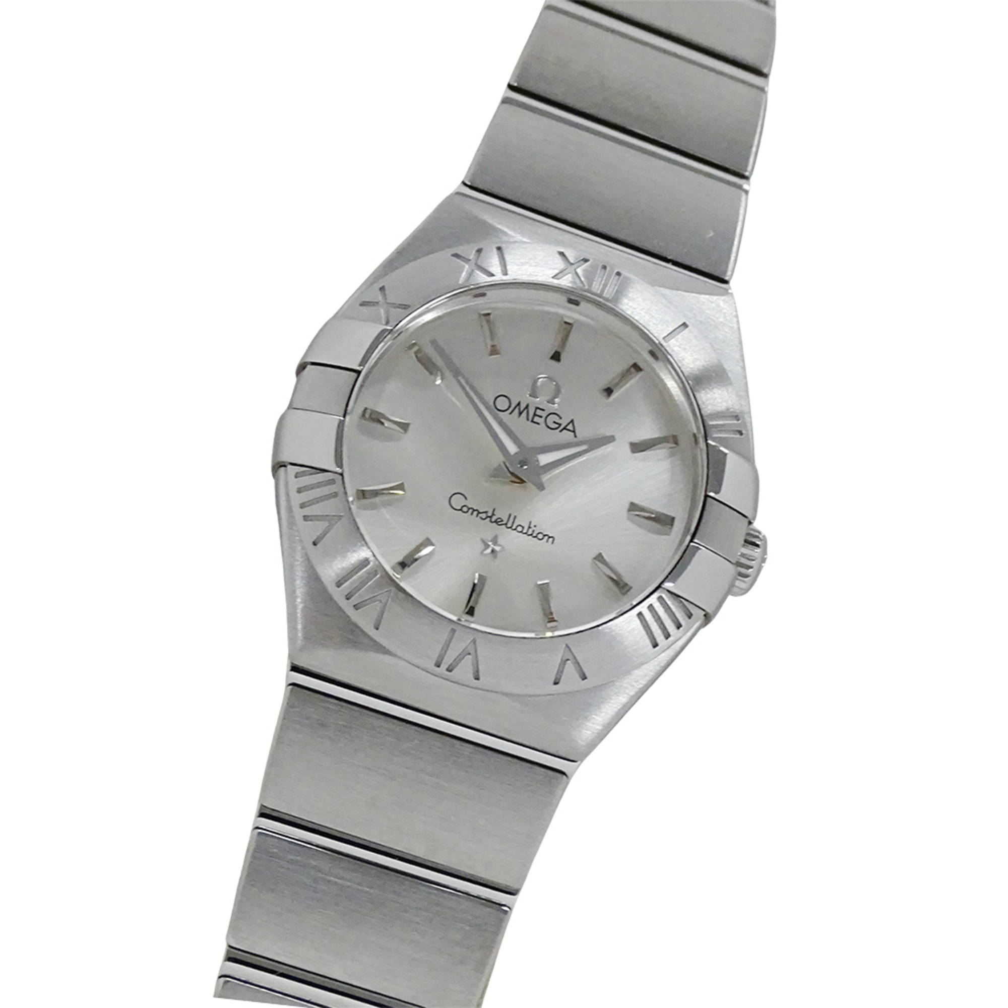 OMEGA Constellation Polished 123.10.24.60.02.001 Women\'s Quartz Watch, Stainless Steel, Silver,