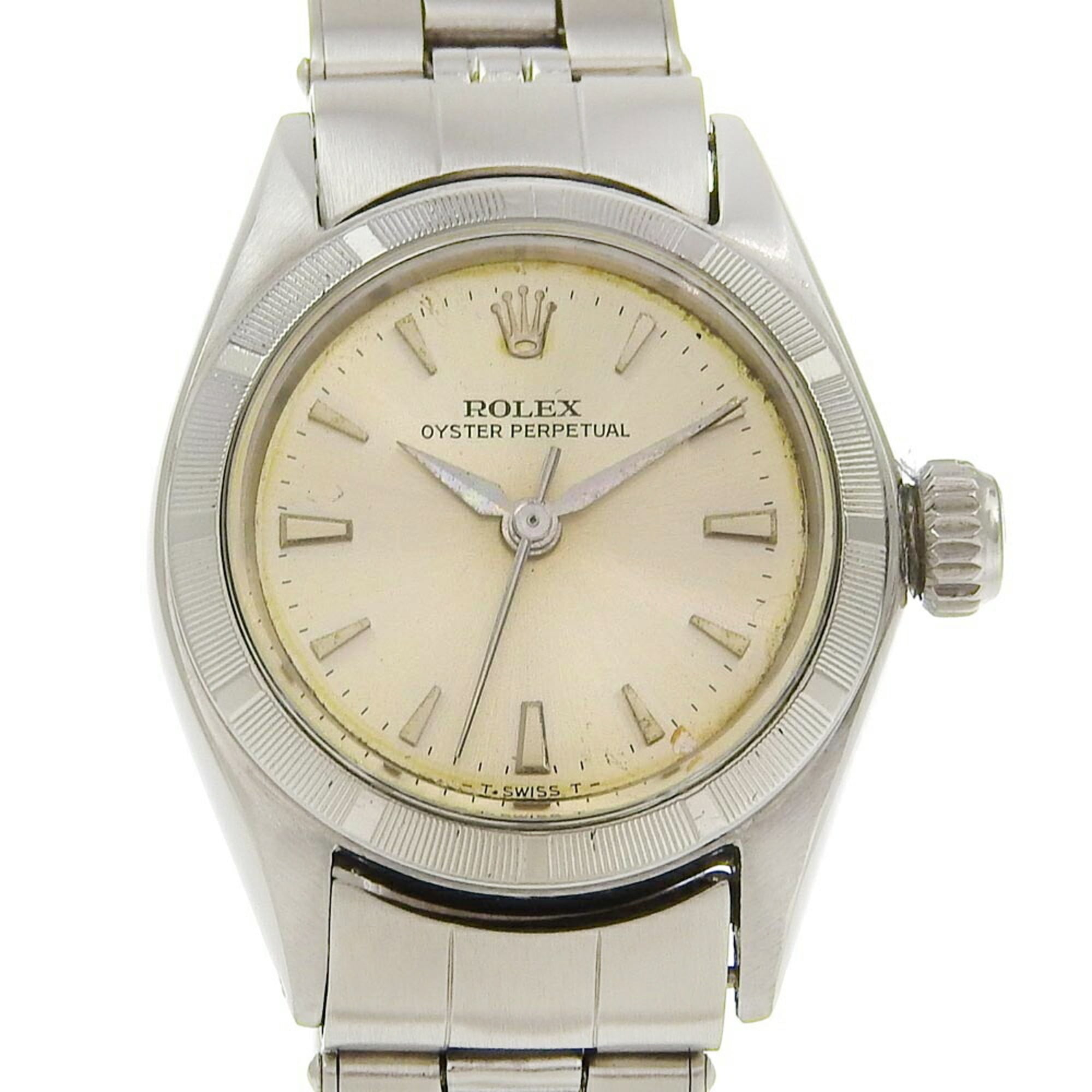 Rolex ROLEX Oyster Perpetual Watch Thunderbird Bezel 6623 Stainless Steel 1965 Automatic Silver Dial