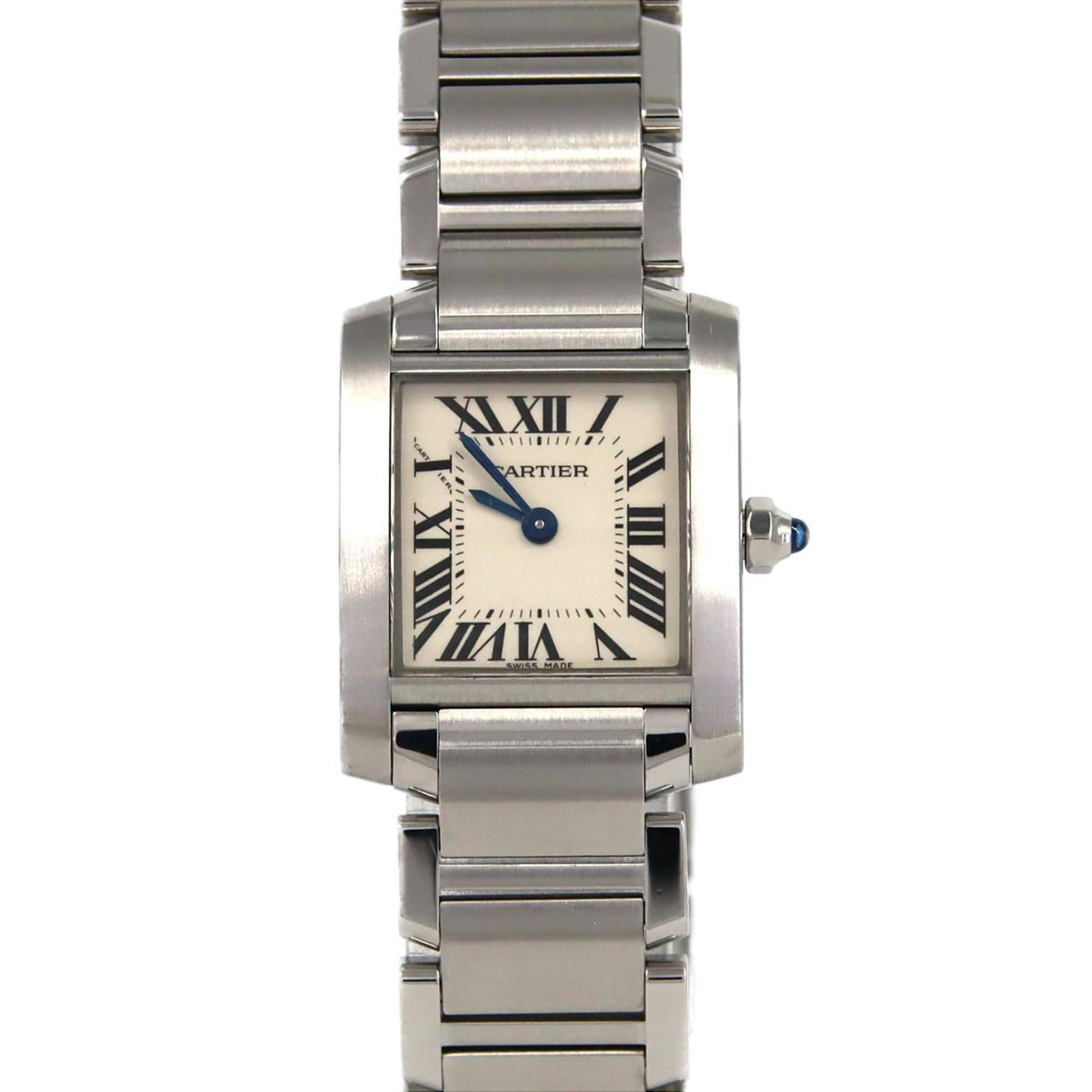 Cartier Tank Franaise SM W51008Q3 Stainless Steel Quartz Watch