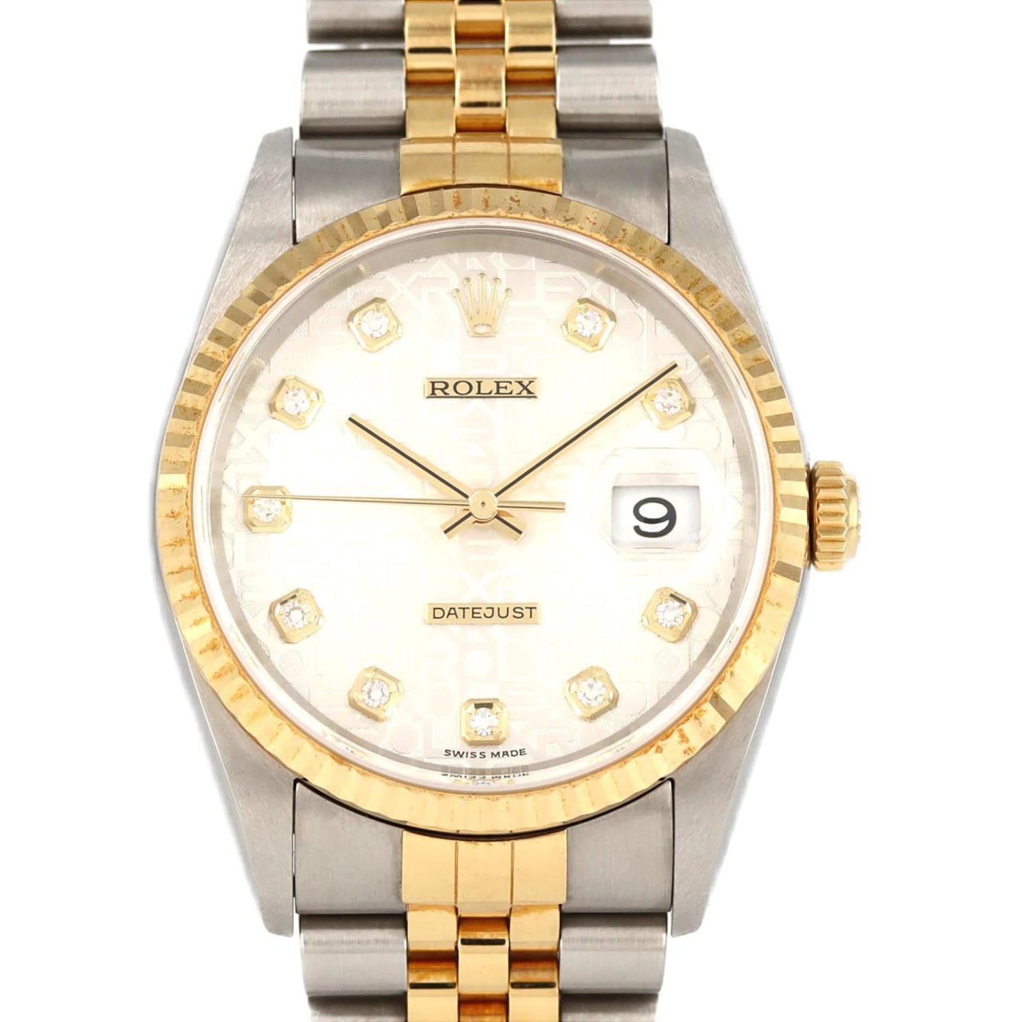 Rolex Datejust 16233G SSxYG Automatic Watch, Y-Serial