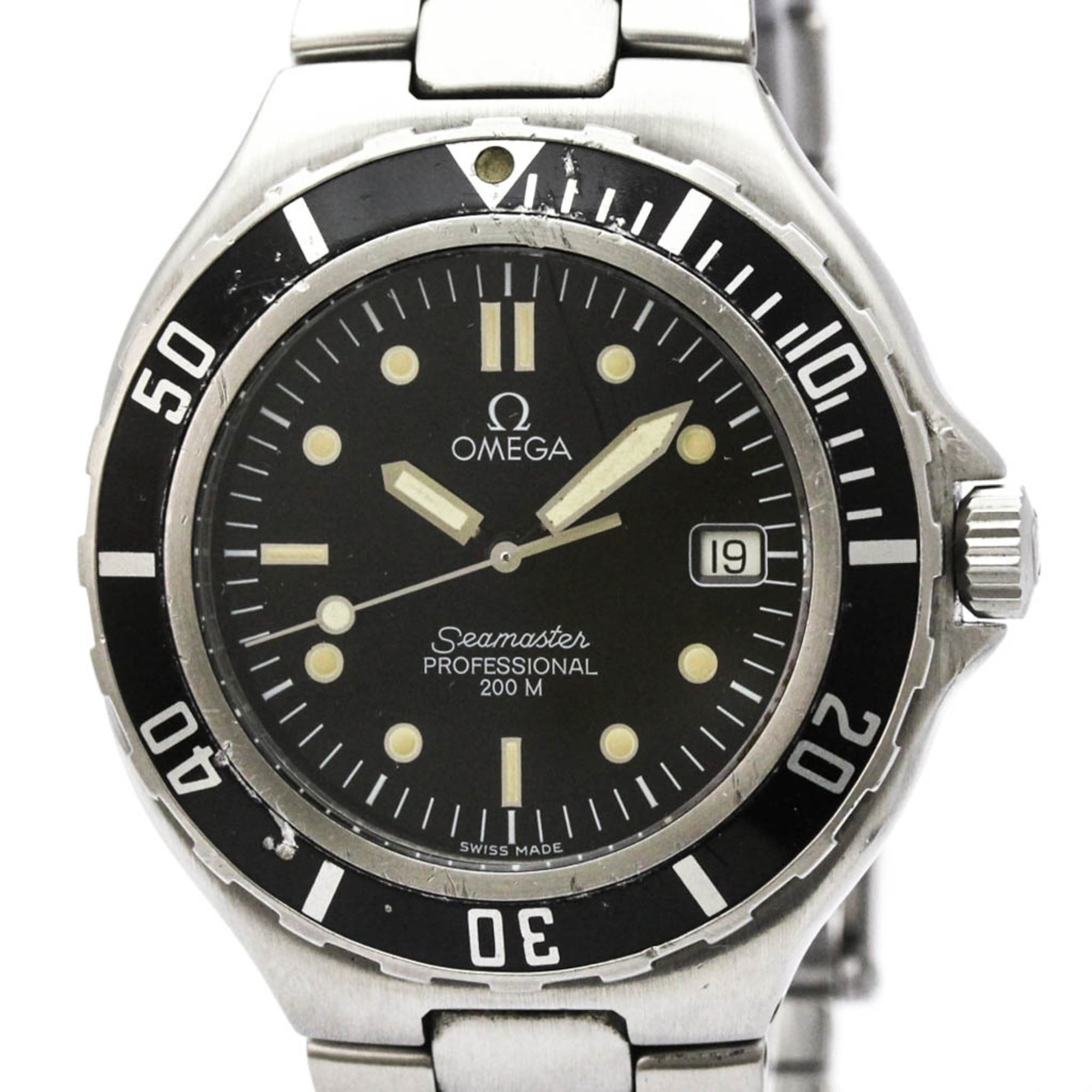 OMEGA Seamaster Professional 200M Large Size Steel Mens Watch Polished