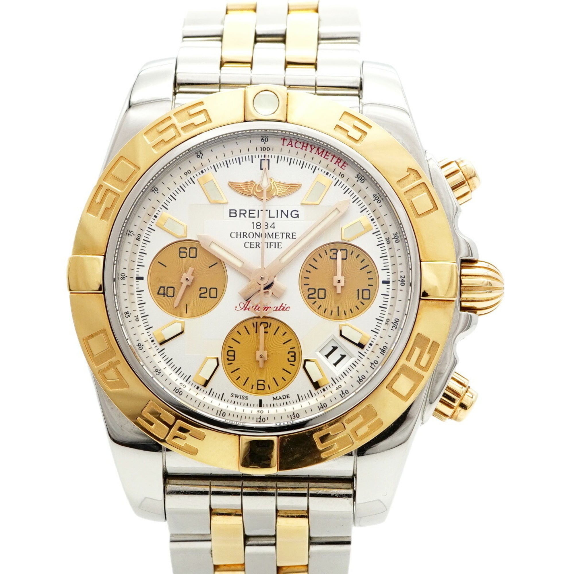 Breitling Chronomat 41 CB0140 Silver Dial Men\'s Watch
