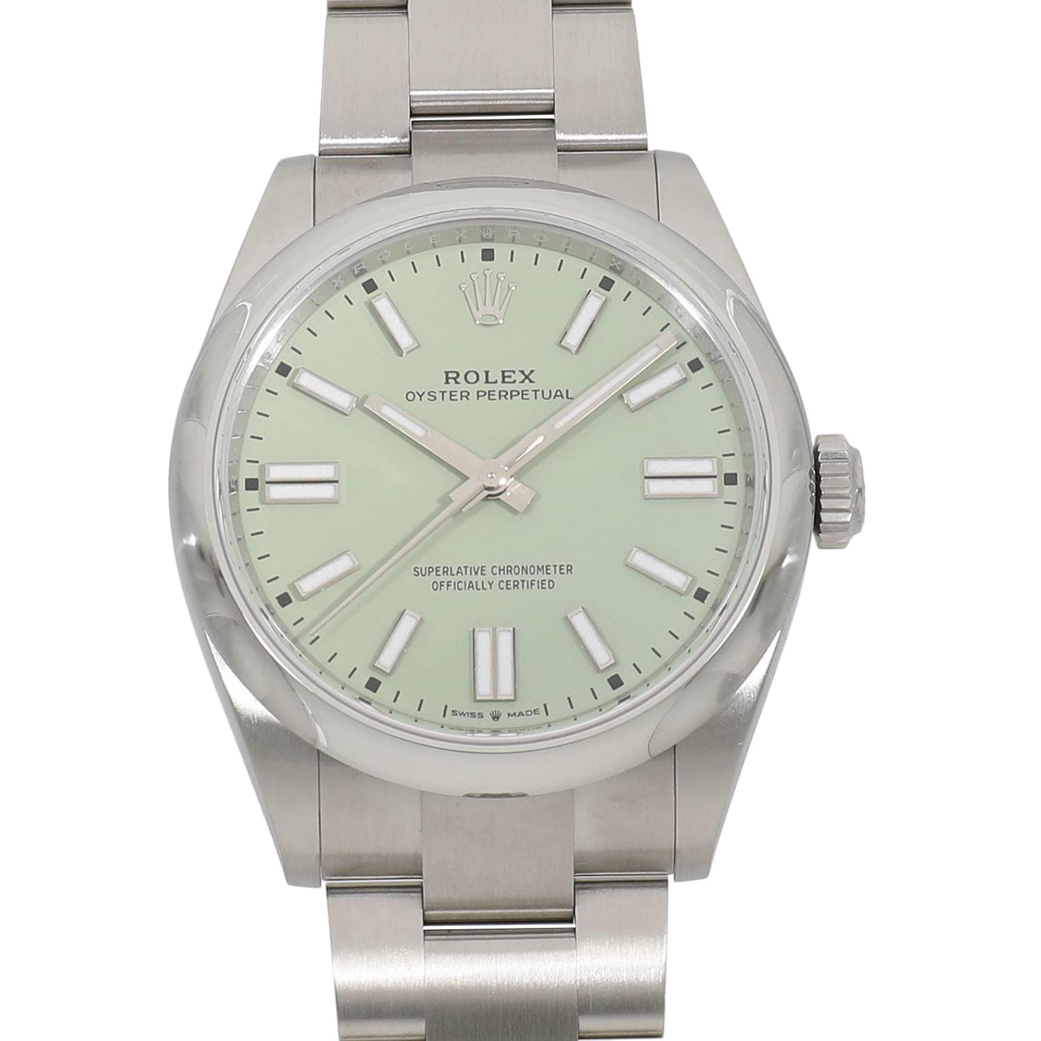 [NEW] ROLEX OYSTER PERPETUAL 41 134300 PISTACHIO Watch Ref: 134300