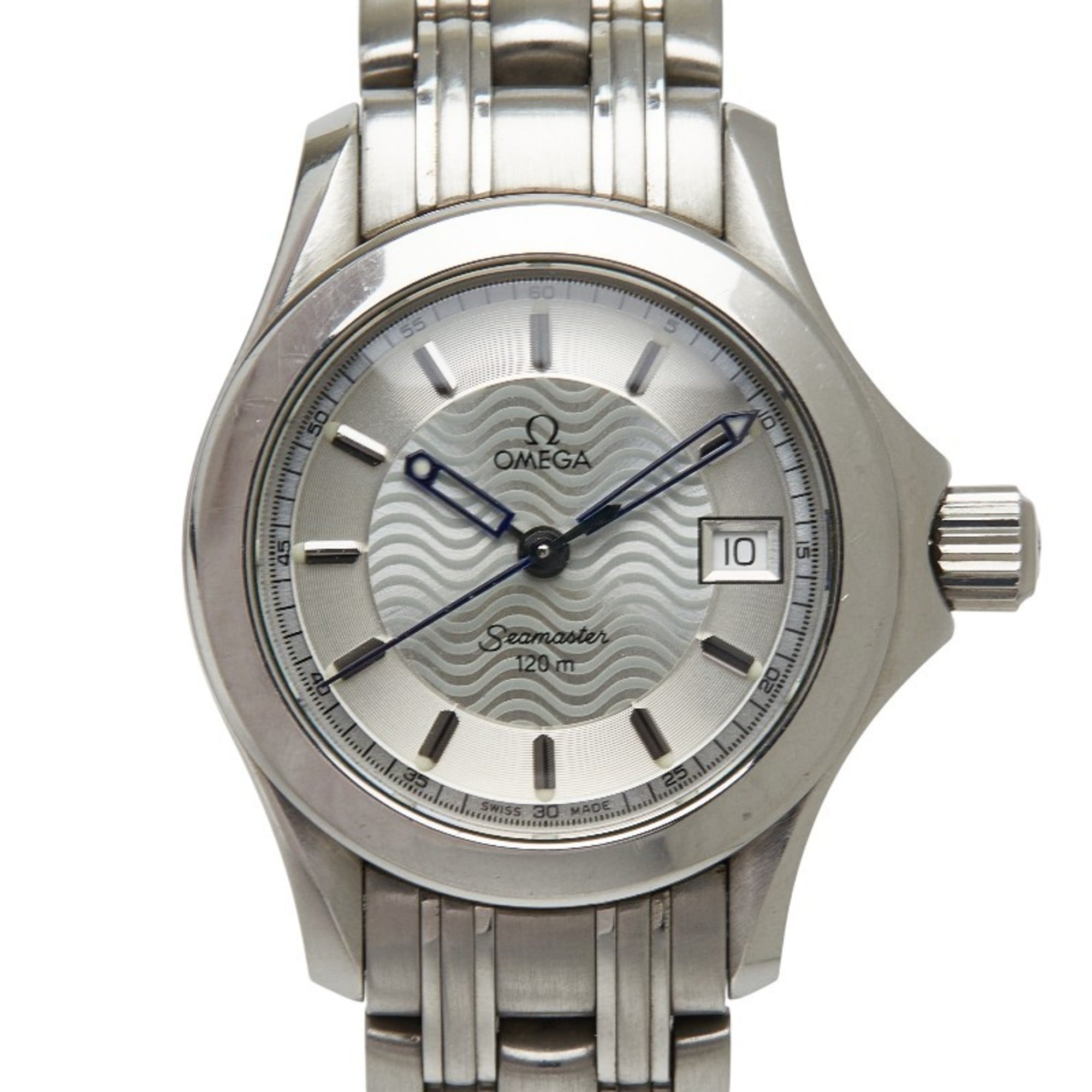 OMEGA Seamaster 120 Quartz Watch with Silver Dial and Stainless Steel, Women\'s