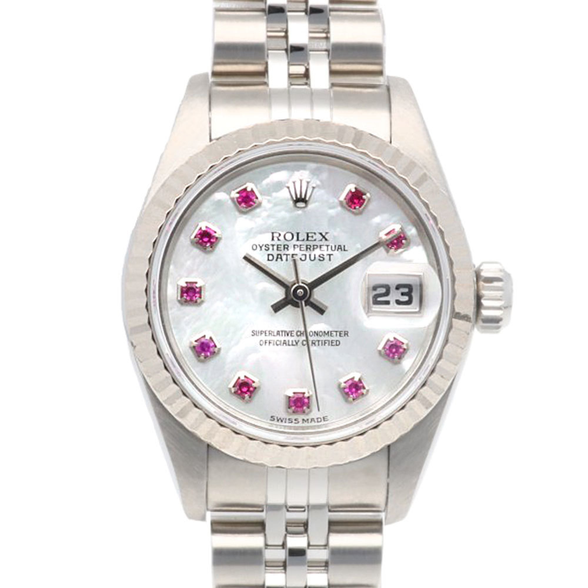 Rolex Datejust Oyster Perpetual Watch, Stainless Steel, Automatic, Women\'s, 79174NGR, ROLEX F-Seria