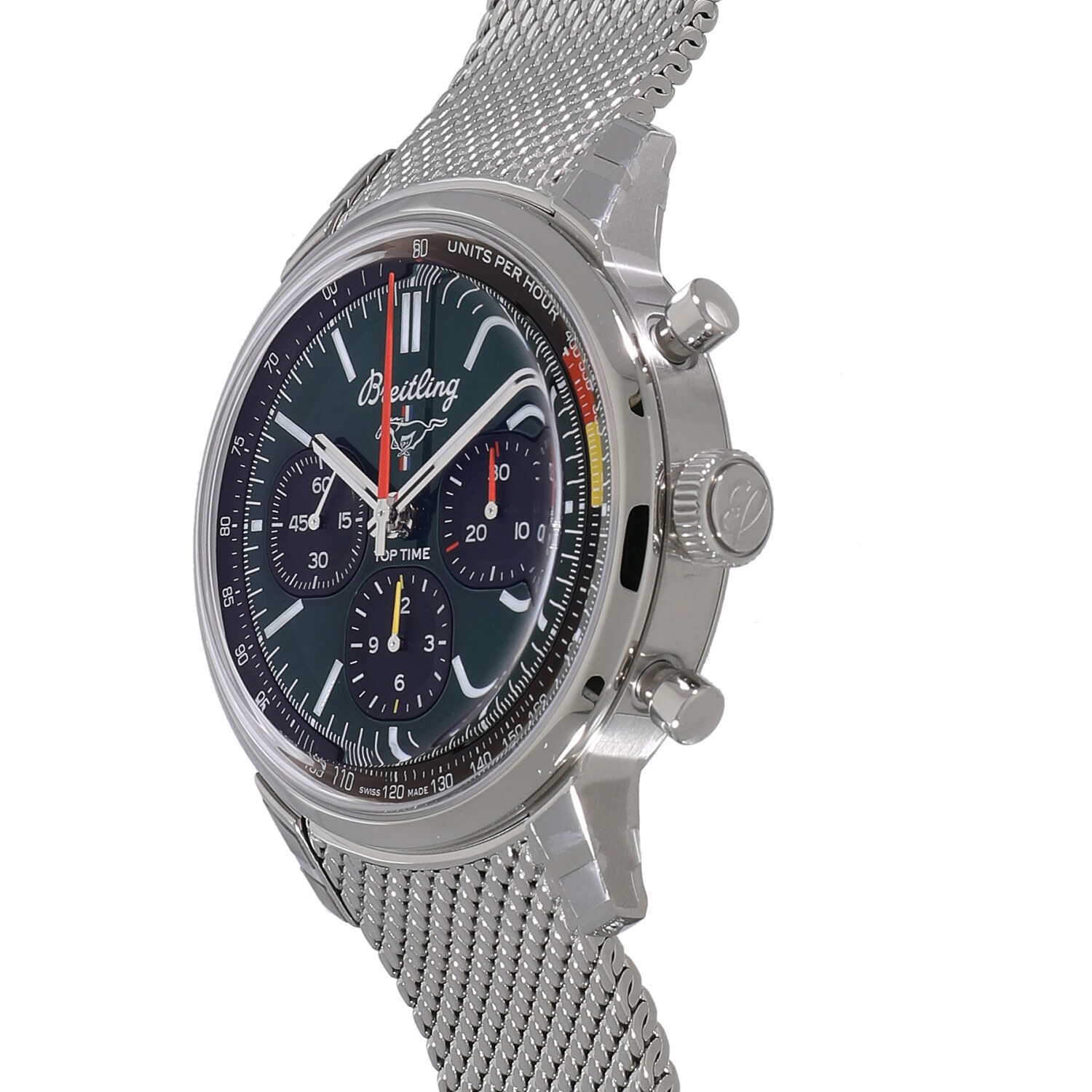 [NEW] BREITLING B01 AB01762A1L1A1 GREEN_BLACK Watch Ref: AB01762A1L1A1
