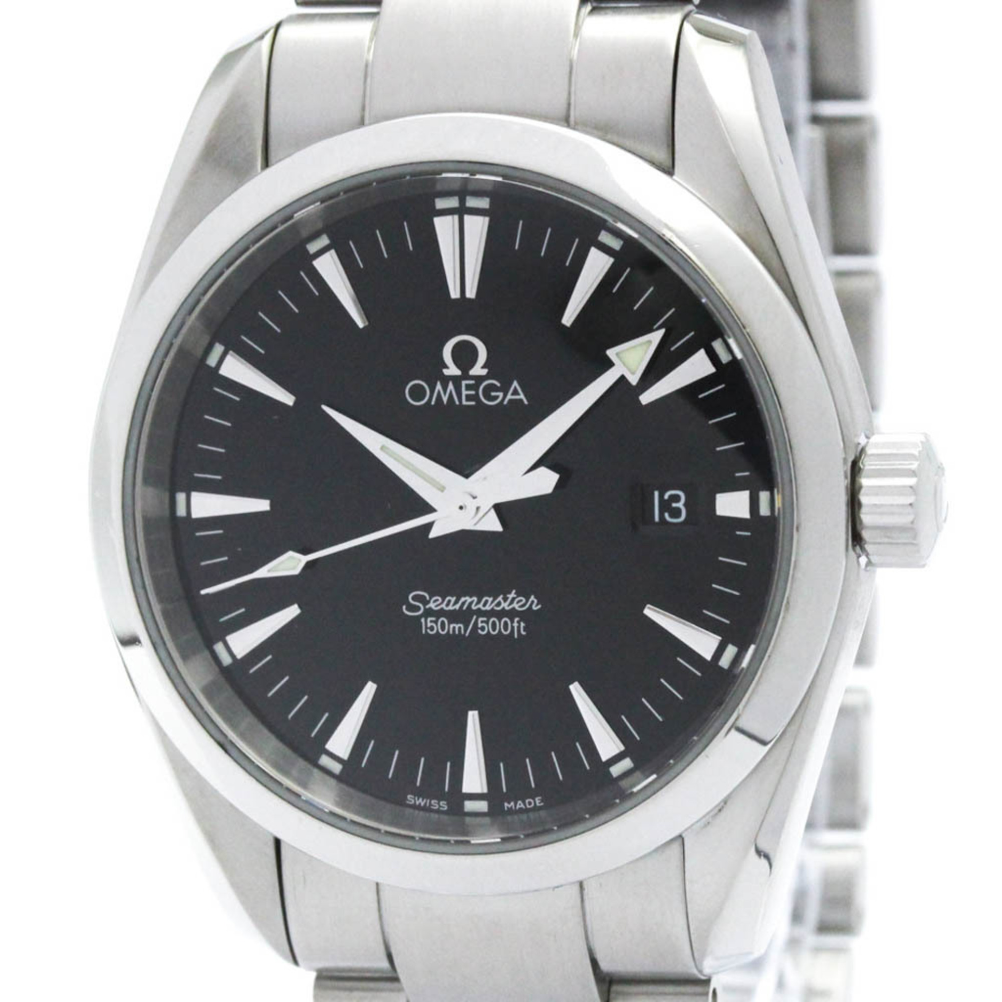 OMEGA Seamaster Aqua Terra Steel Quartz Mens Watch 2518.50 Polished