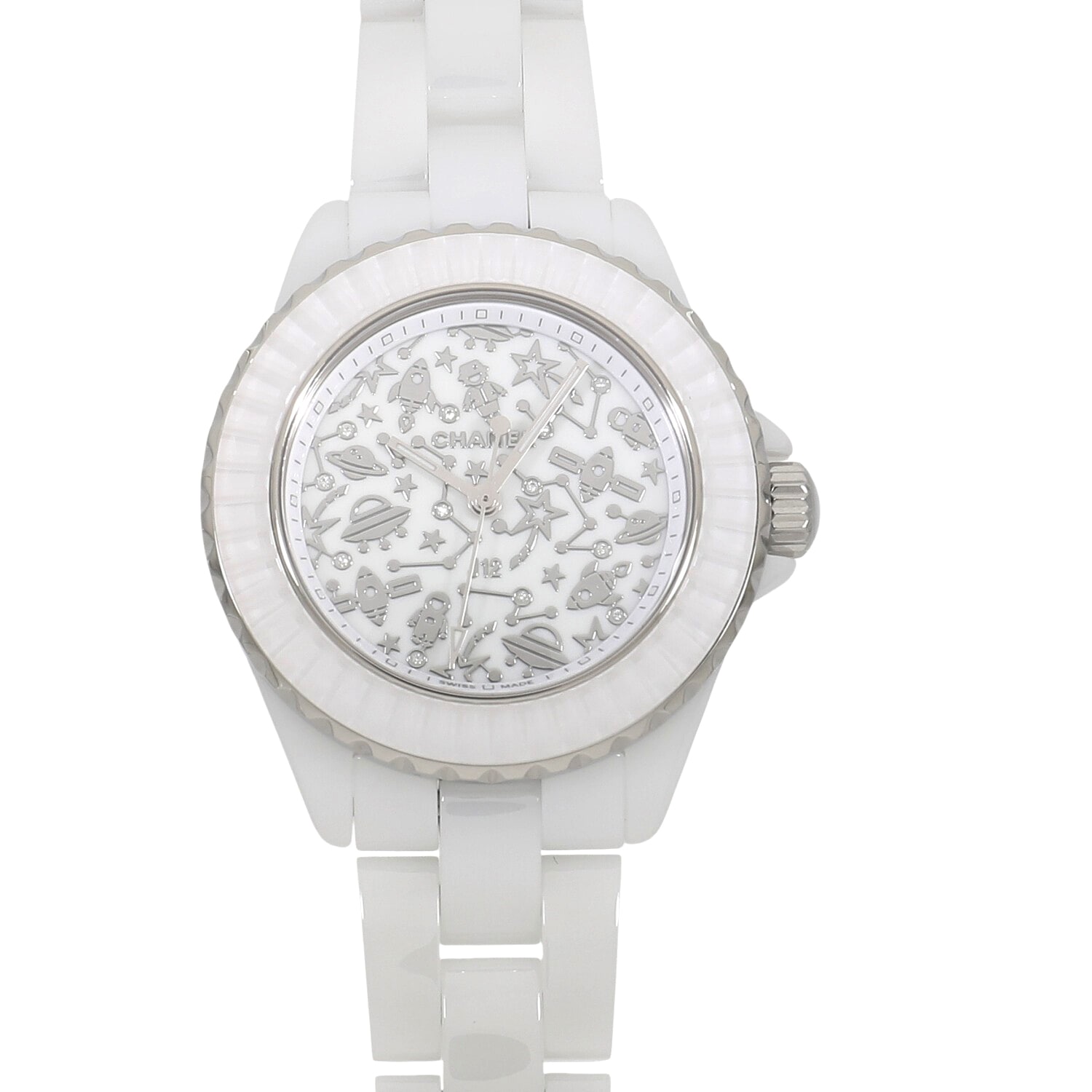 2023 [LNIB] CHANEL J12 H7990 WHITE_DIAMOND Watch Ref: H7990