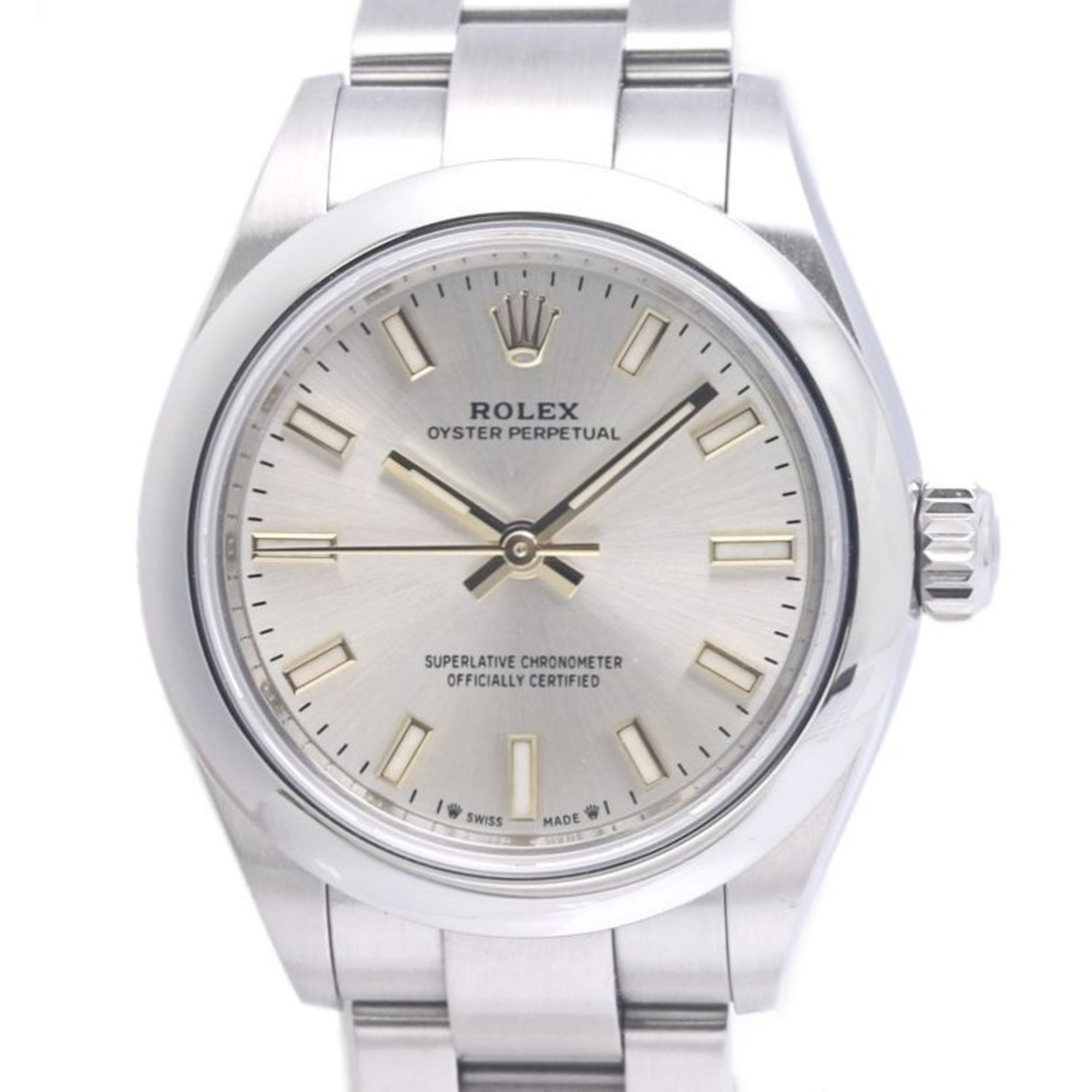 ROLEX Oyster Perpetual 28 276200 Women\'s Watch, Stainless Steel, Model 40296