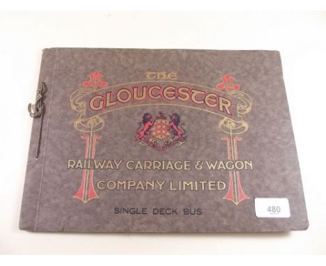 A 1930's 'Gloucester Railway Carriage and Wagon Co. Ltd' Single Deck Bus brochure