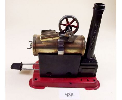 A 1960's Mamod static steam engine - boxed