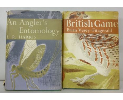 Books, from the series 'The New Naturalist' published by Collins, viz. 'British Game' by Brian Viesey-Fitzgerald, in a dust j