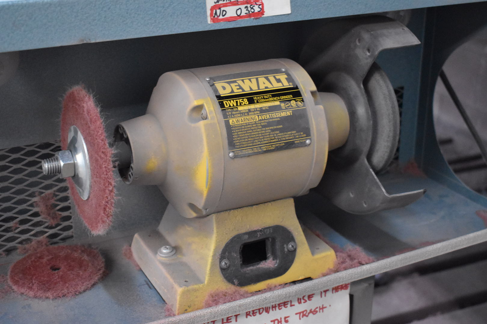 Dewalt 8 in. Model DW758 Heavy Duty Double End Bench Grinder, with