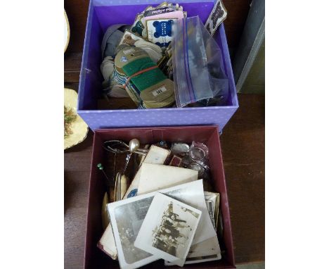 Sewing items, buttons, compacts, manicures, an Echo harmonica, etc.