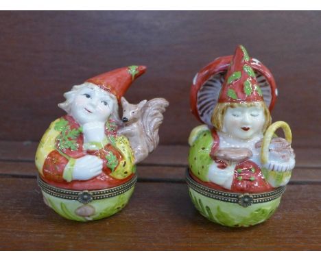 Two Villeroy & Boch trinket pots