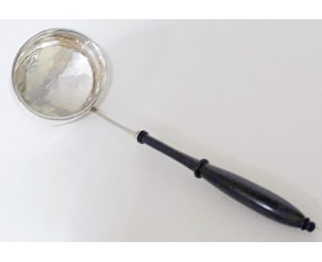 A contemporary hallmarked silver toddy ladle, approx. length 23cm,  