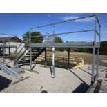 Steel Platform , 6' x12' Galvanized Steel Grate Decking