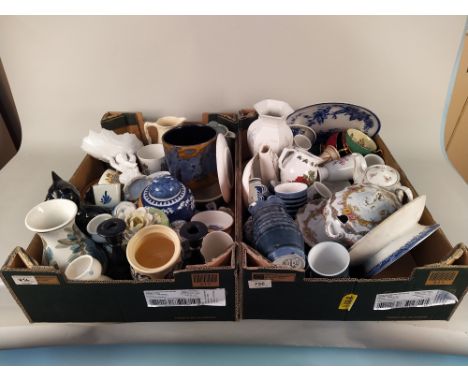 A large lot of mixed ceramics including a Cinque Ports pottery part tea set, Portmeirion Pomona cups and saucers etc