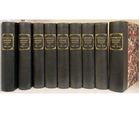 SOWERBY (James) English Botany or Coloured Figures of British Plants. London: printed for the author, by J. Davis [&amp; othe