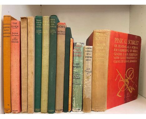 EDWARDS (Lionel) Collection of sporting and equestrian works, most in dust jackets, including: Sport in War, 1936; Shires and