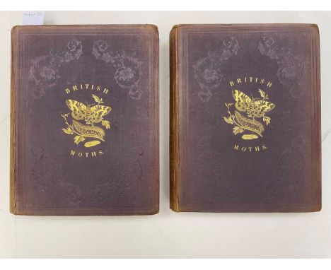 WESTWOOD (J O) & H N HUMPHREYS British Moths and their Transformations, 2 vols. 1843, 4to, 1st edition, 124 hand-coloured lit