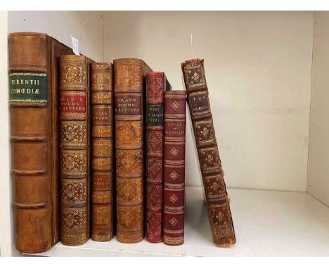Bindings, quarto MOORE (T) Lalla Rookh, 1817, light foxing, half calf; THOMSON (J) The Seasons, London 1730, 5 engraved plate