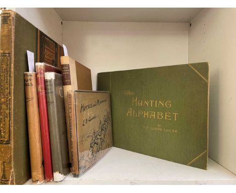 LUCAS LUCAS (H F)  The Hunting Alphabet, no date, oblong folio, no. 14 of 300 copies, signed, 28 coloured plates, publisher's