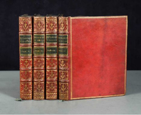 OVID Les Metamorphoses D'Ovide, en Latin et Francois, in 4 vols., Paris: chez Delalain / Panckoucke, 1767-71, small 4to, tran